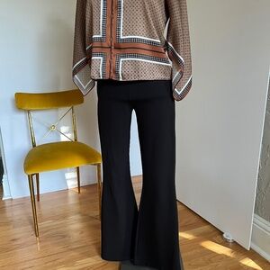The Kooples, flared black pants, Medium, stretch, flattering